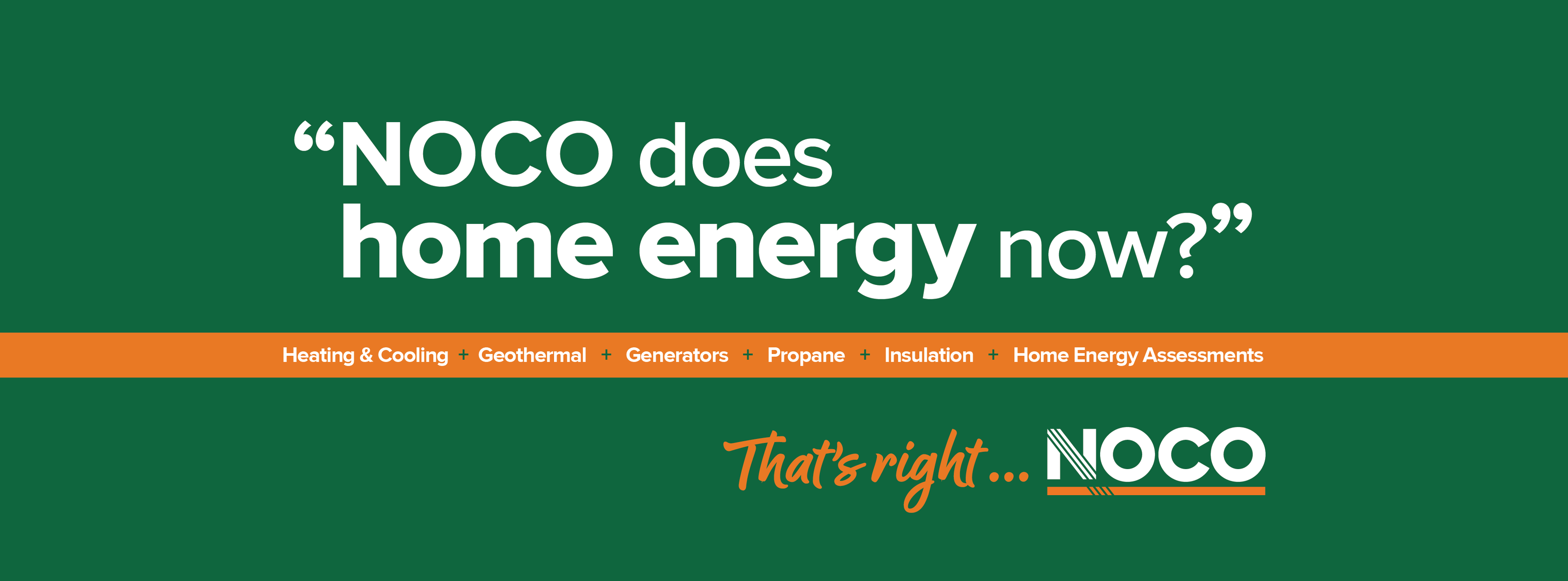 About NOCO Residential: HVAC, Fuels, and Energy